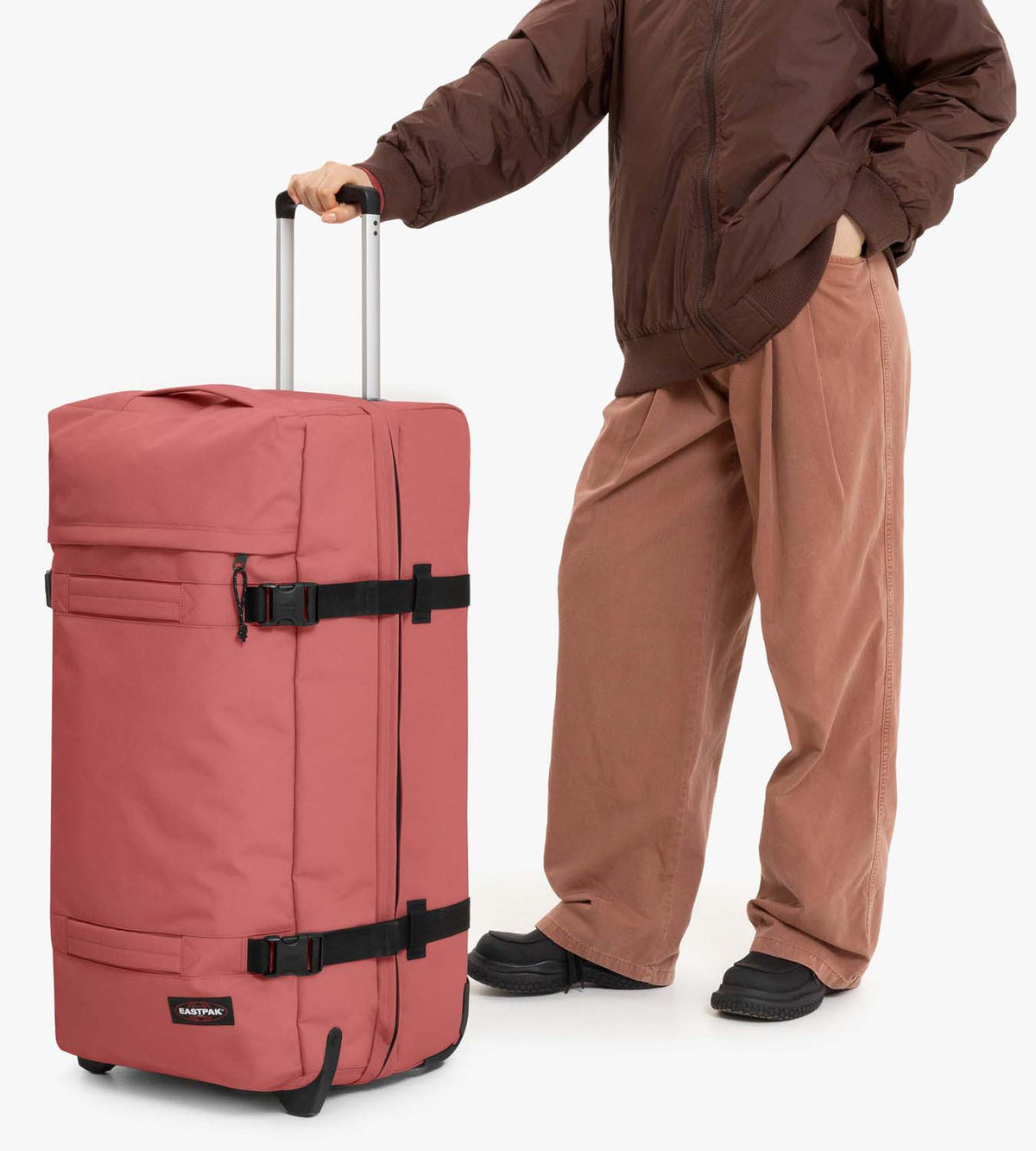 Eastpak Transit'R L Suitcase - Terra Pink