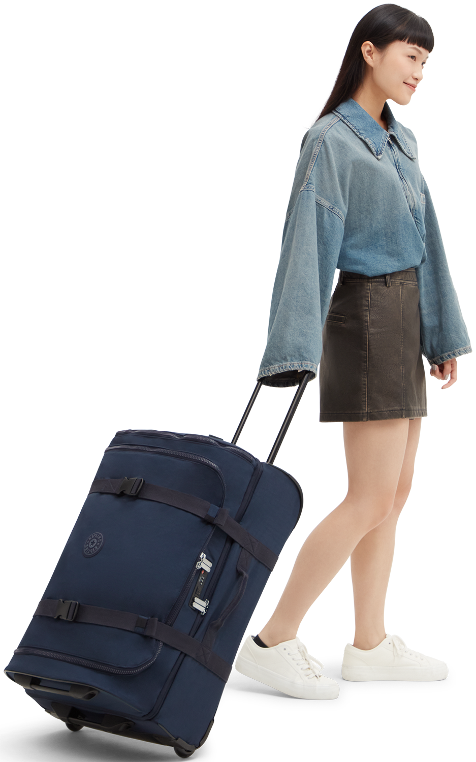 Kipling Aviana M Suitcase - Blue Bleu