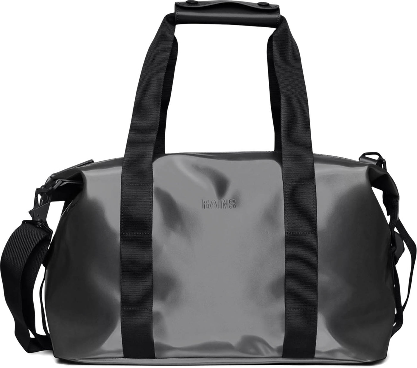 Rains Hilo Weekend Bag Small - Metallic Grey – thebackpacker