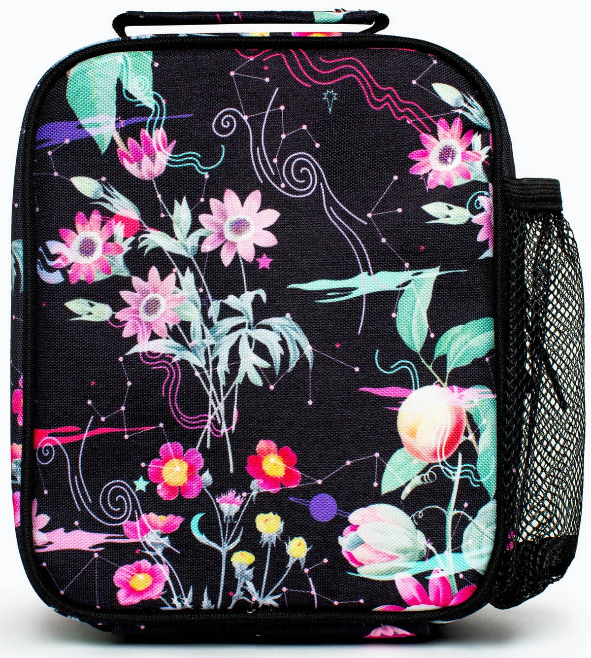 Hype Lunch Bag - Black Mystic Flower
