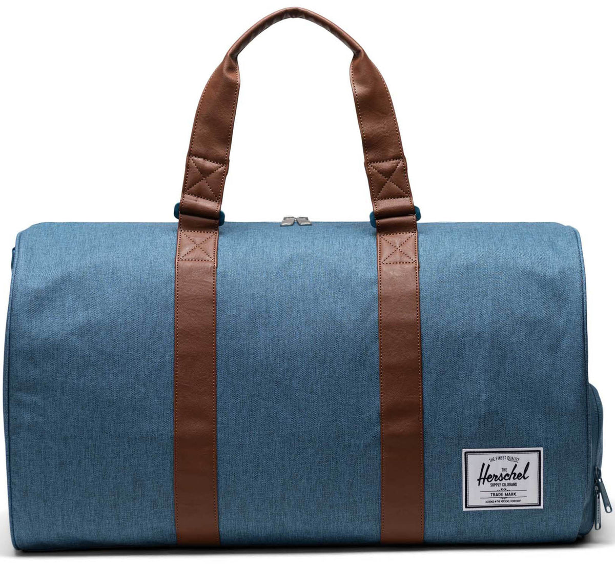 Herschel Novel Duffle Bag - Copen Blue Crosshatch – thebackpacker