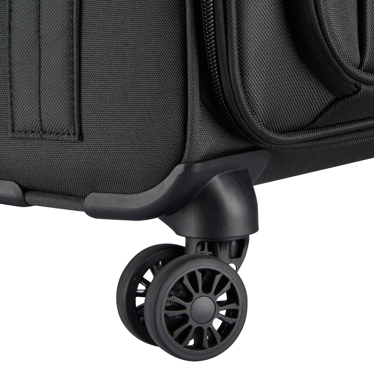 Delsey Pin Up 6 4 Wheel Slimline Cabin Suitcase - Black