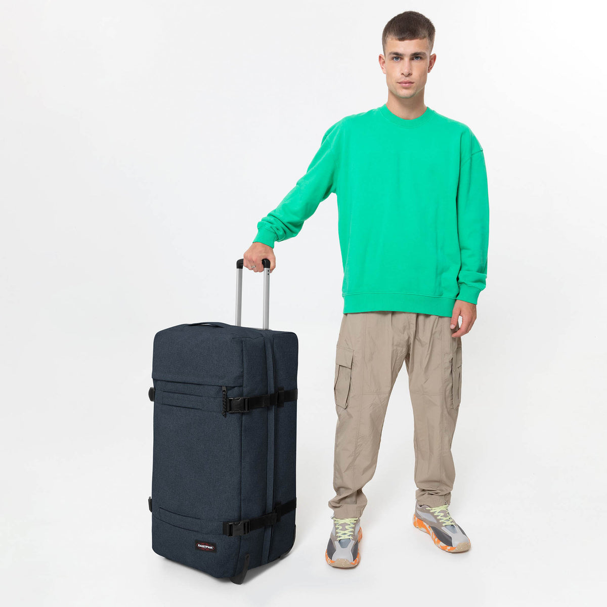 Eastpak Transit'R L Suitcase - Triple Denim