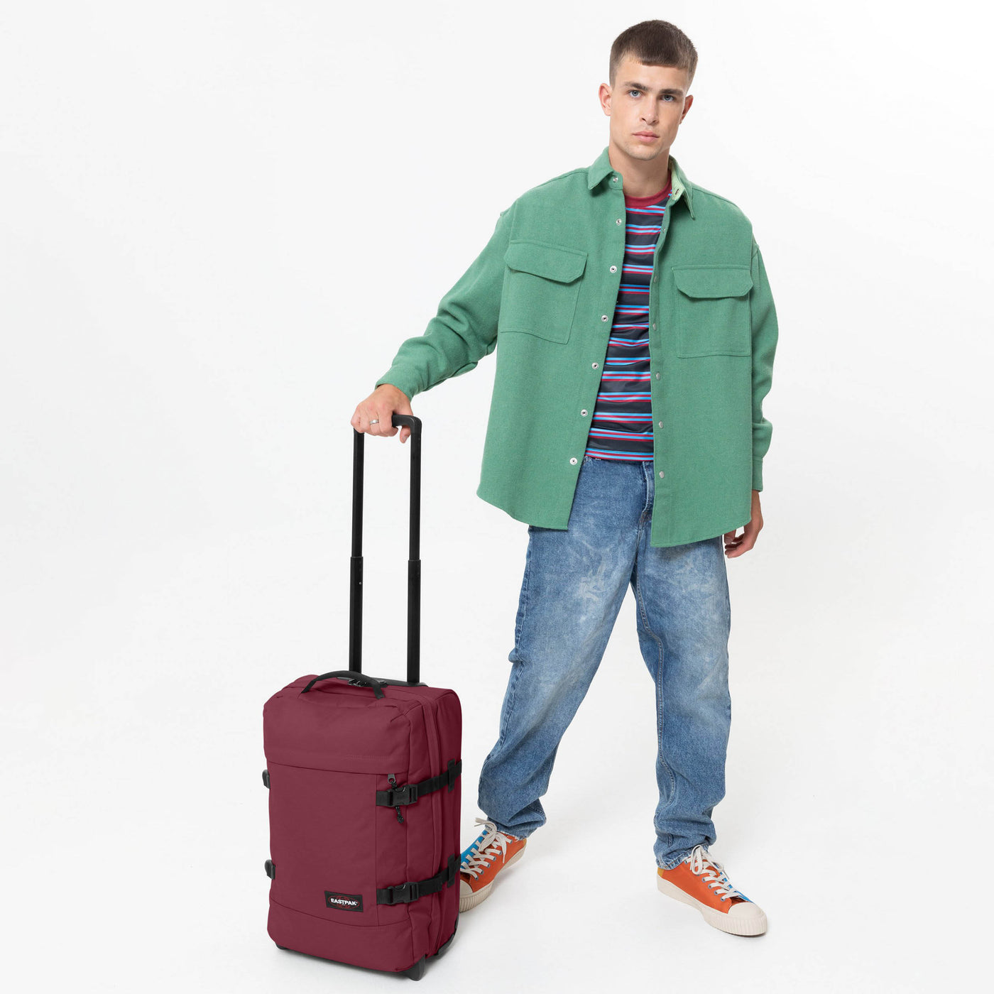 EASTPAK travel bag Tranverz S Beet Burgundy, Buy bags, purses &  accessories online